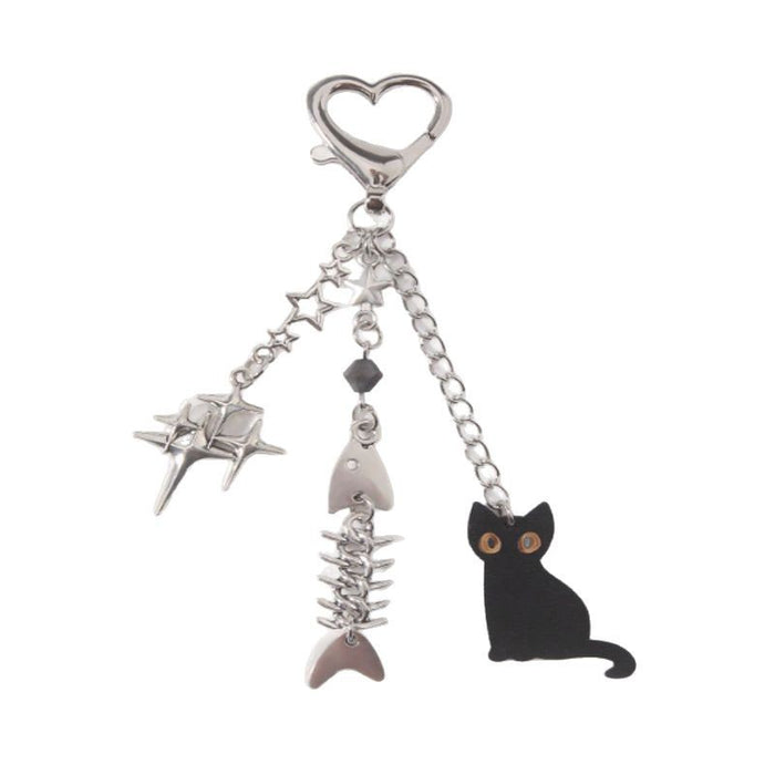 Wholesale cross-border Jewelry Cat Star Fish Chain Keychain Bracelet Chain Bag