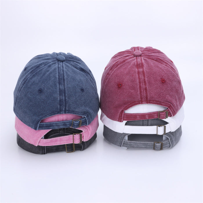 Wholesale New baseball cap, personalized, perforated, vintage sun hat, embroidered duckbill cap for spring and summer
