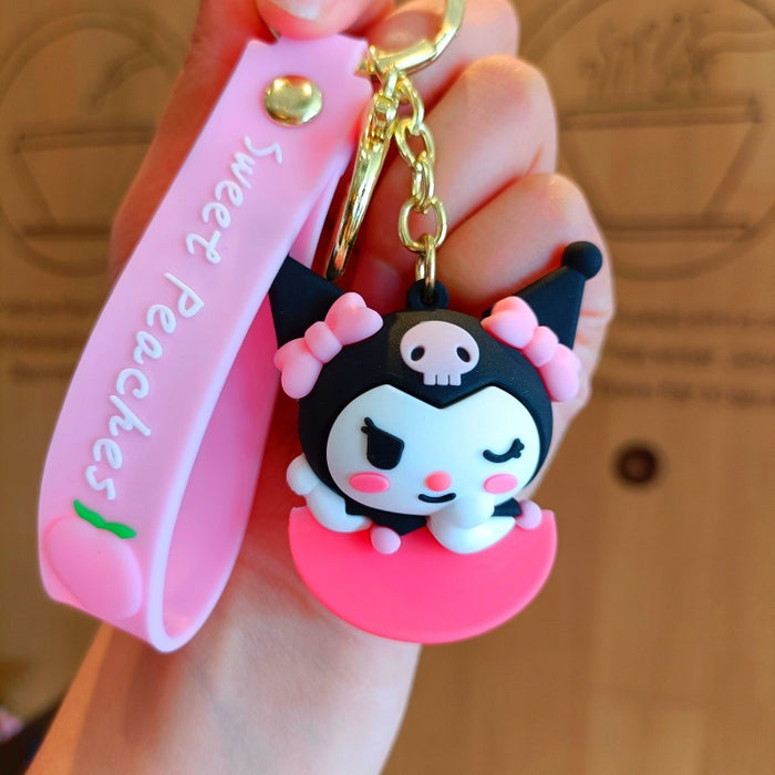 Wholesale Cute 3D Doll Silicone Keychain JDC-KC-MingT134