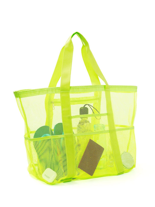 Wholesale Beach bag, large capacity toy mesh swimming bag, multifunctional travel handbag, single shoulder beach bag, swimsuit storage bag