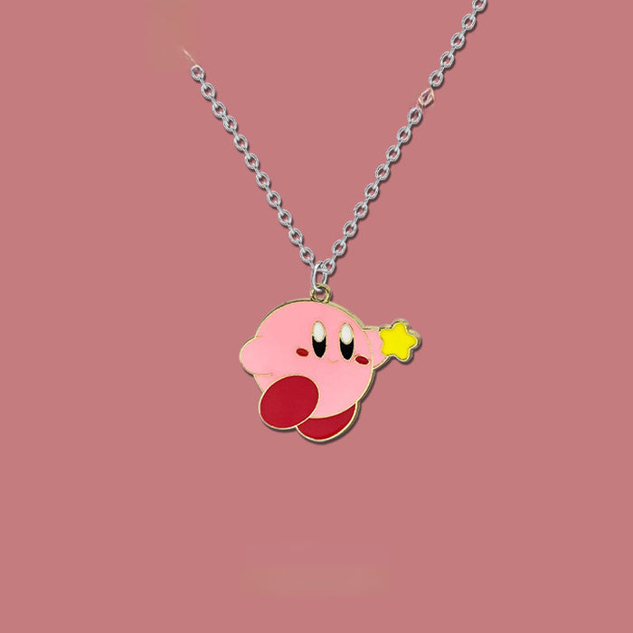 Wholesale Cartoon Cute Necklace Pendant Sweater Chain Couple Titanium Steel