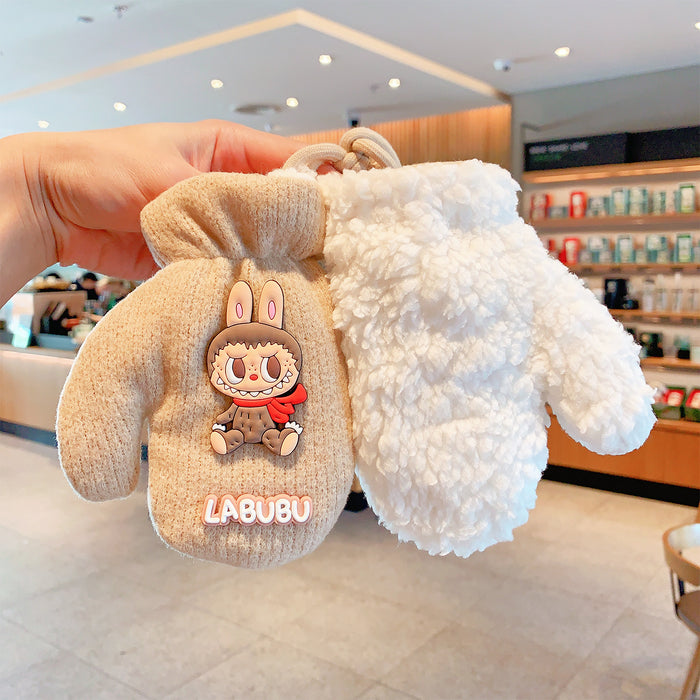 Wholesale Baby Bear Cotton Children' s Gloves Cartoon Winter Warmth