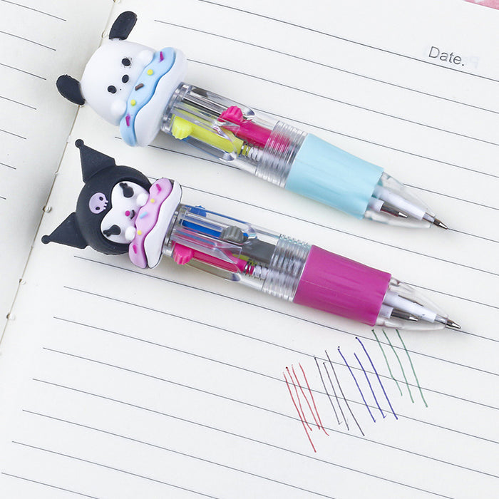 Wholesale Doll Mini Four-color Press Pen (S) JDC-PN-ZhenZ001
