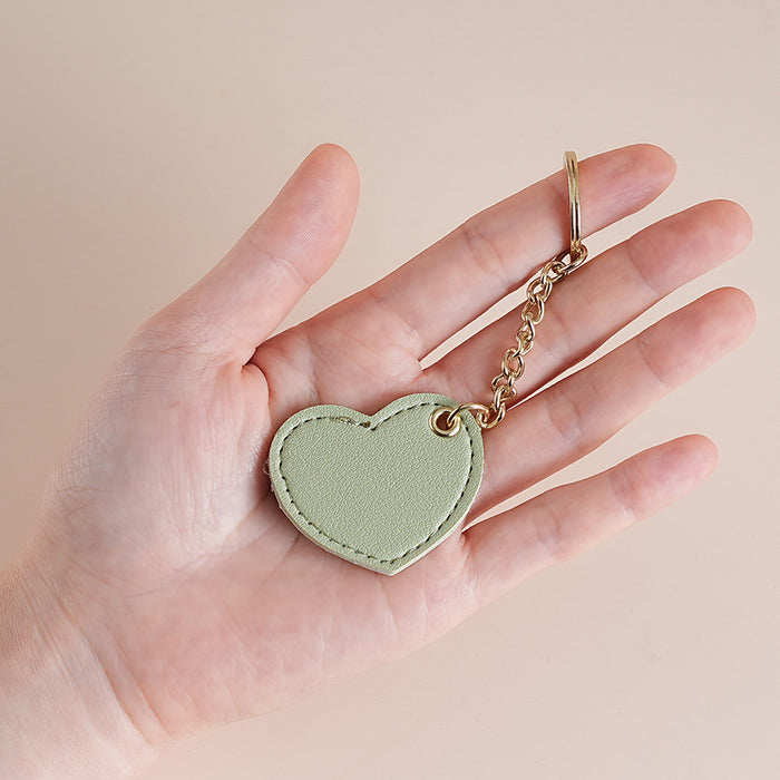 Wholesale Jewelry pendant, heart-shaped leather keychain, cute bag keychain