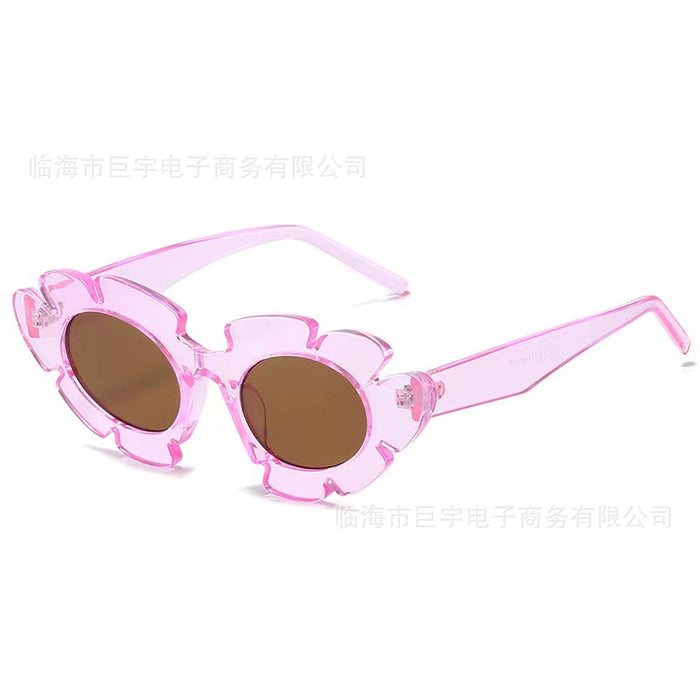 Wholesale New Sunflower Sunglasses Fashionable Flower Shaped Funny Decorative Sunglasses Glasses