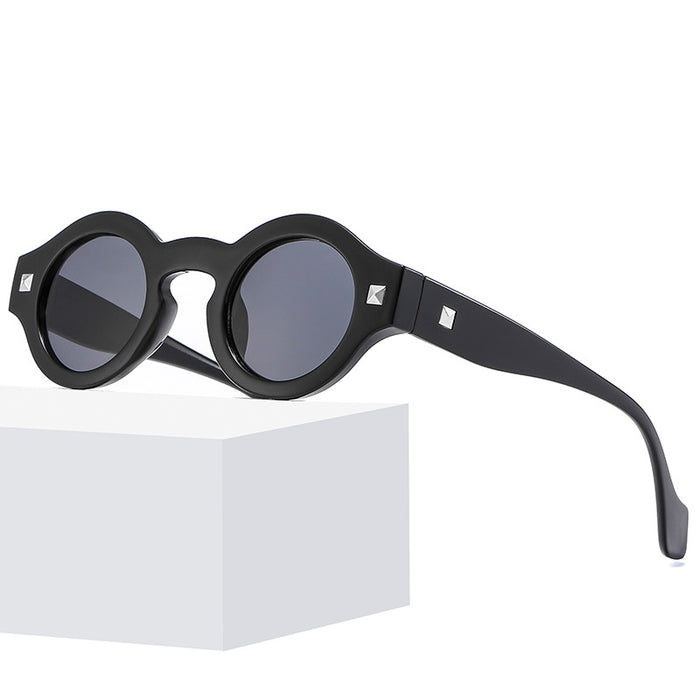 Wholesale Round frame sunglasses, personalized wide edge sunglasses with myopia sunglasses