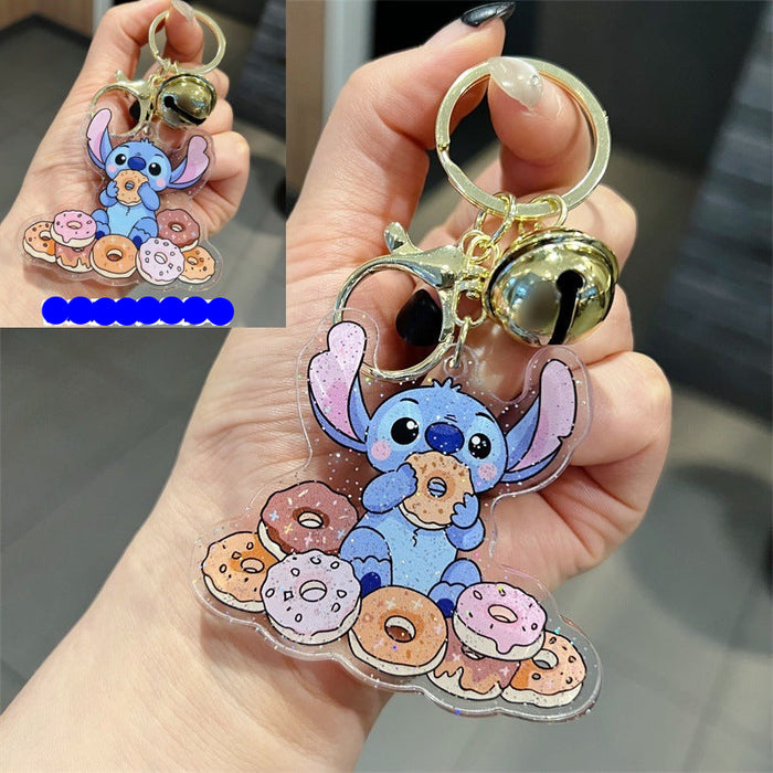Wholesale 5 PCS Cartoon double sided acrylic keychain