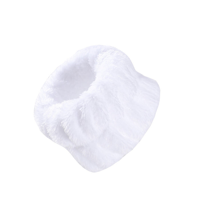Wholesale Solid Color Plush Wristband Women' s Face Wash Wrist Waterproof Headb Flannel Sweat Wipe Bracelet