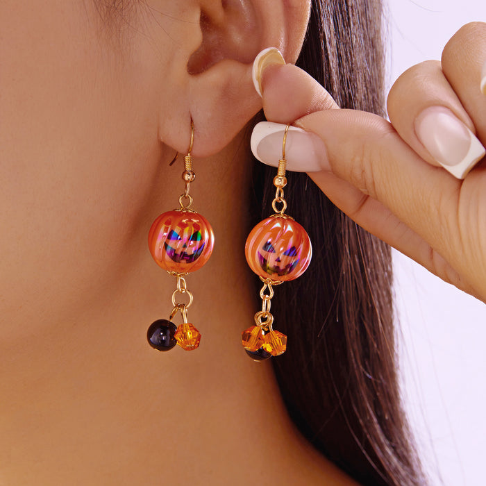 Wholesale  earrings for women fashion personality skull bat pumpkin ghost pendant  earrings