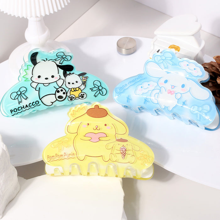 Wholesale Cute Sanlio Acrylic Grab Clip  Hair Ponytail Clip