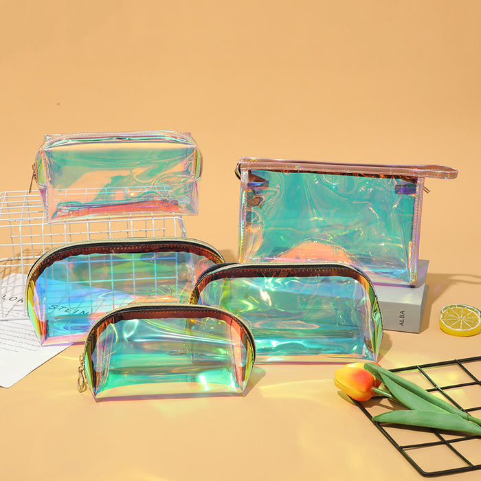 Wholesale PU Colorful Laser Cosmetic Bag JDC-CB-YuanYi001