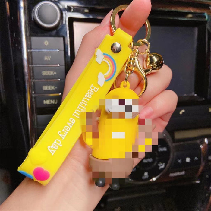 Wholesale Cute Minions Keychain Creative Gift Bag Car Accessories JDC-KC-ZT004