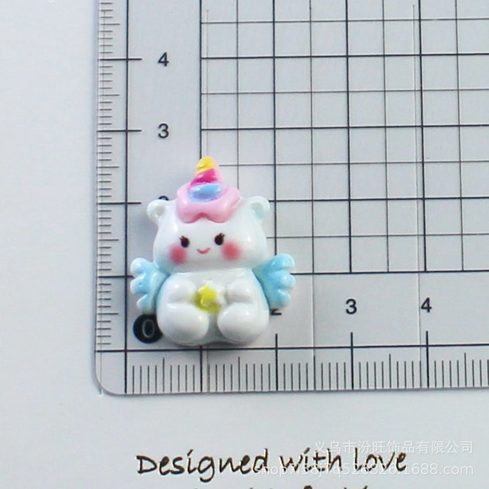 Wholesale Unicorn Rainbow Cream Glue Mobile Phone Case Resin Jewelry Accessories  Material Package Handmade Crystal Glue