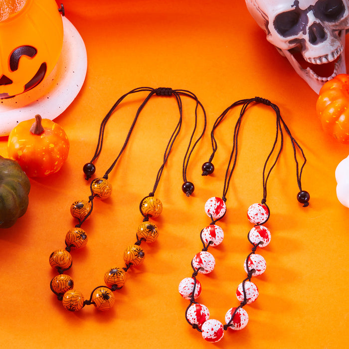 Wholesale Funny Necklaces  Creative Pumpkin Ghost Pendant Clavicle Chain Necklace