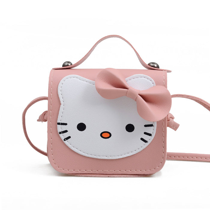 Wholesale Cute little bag, cat children's backpack, diagonal shoulder bag, bow decoration, small change bag