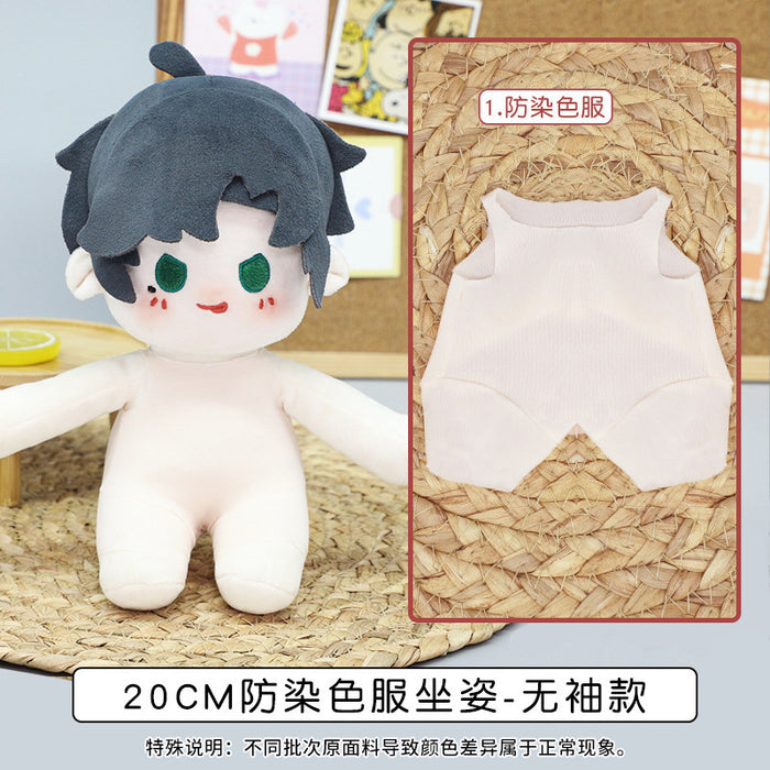 Wholesale Cotton Doll Ultra-Thin Anti-Dying Clothing Cotton Bjd High Elastic Bottoming Clothes Dress up Doll Elastic 20cm Baby Clothes