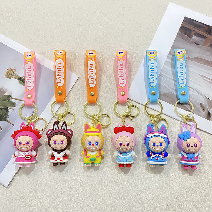 Wholesale Cartoon Doll Little Sheep Keychain Couple School Bag Pendant Car Key Chain Gift