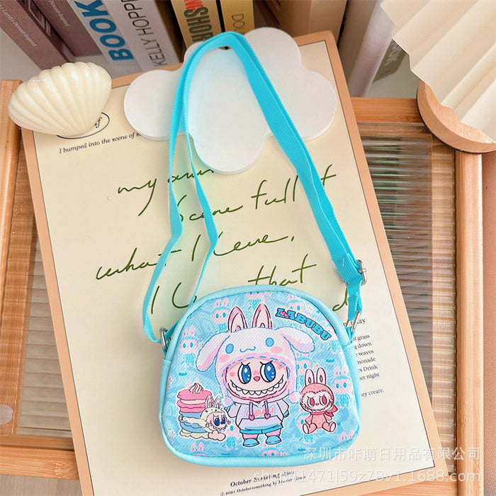 Wholesale Cloth Crossbody Bag Semicircle Shoulder Bag Children' s Small Backpack Shoulder Bag  Capybara Crossbody Bag