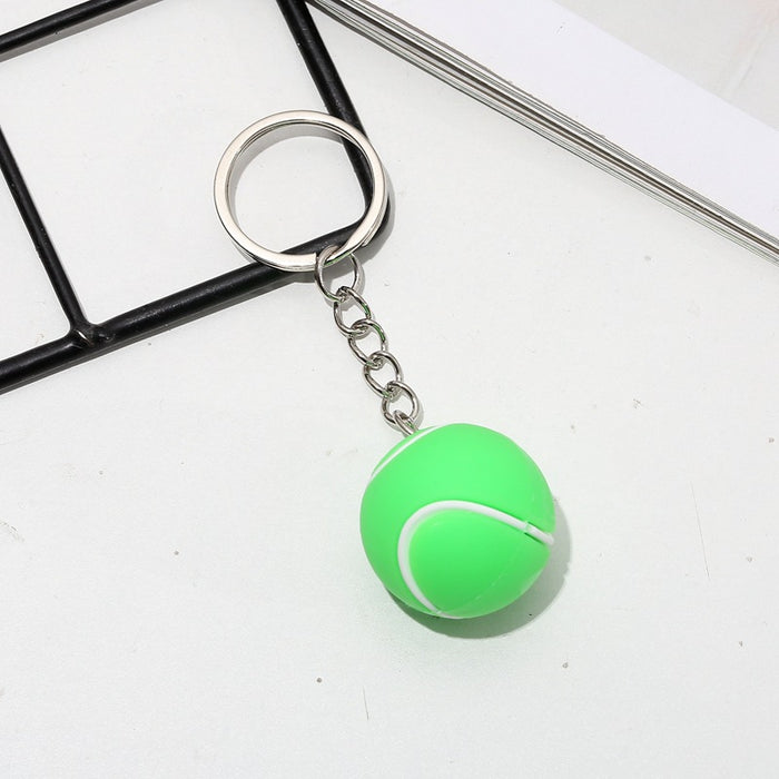 Wholesale mini basketball Football key chain simulation sporting goods