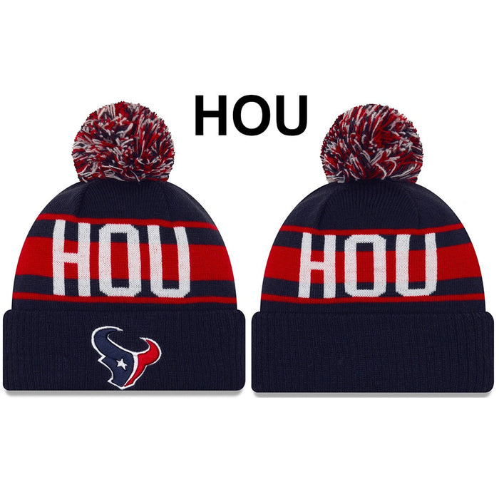 Wholesale 20pcs Wool Hat Winter Warm Wool Hat Turn-up  Embroidered Letters Rugby Hat