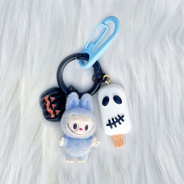 Wholesale  Flocked Mini Toys Cute Gifts Baby-Free Keychain Cartoon Bag Car Key Pendant Decoration