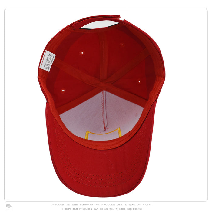 Wholesale White big fur ball Christmas cap winter Christmas belt pattern all-match baseball hat