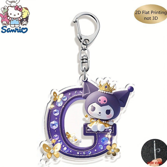 Wholesale Acrylic 26 Letter Alphabet Keychain Set Cute Cartoon Design MOQ≥2