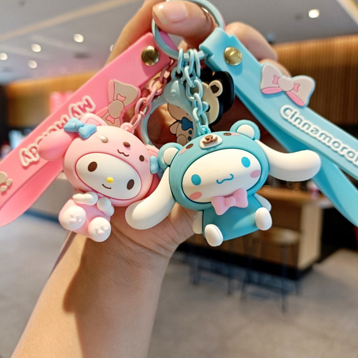 Wholesale Silicone Cartoon Doll Keychain JDC-KC-MingT157