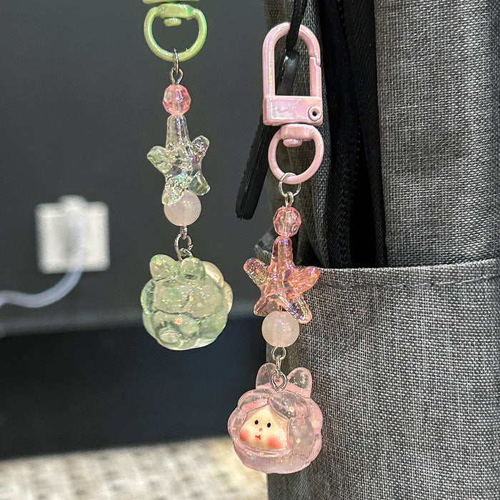 Wholesale Handmade Beaded Mobile Phone Chain Niche Jewelry Pendant  Best Friend Camera Bag Key Chain