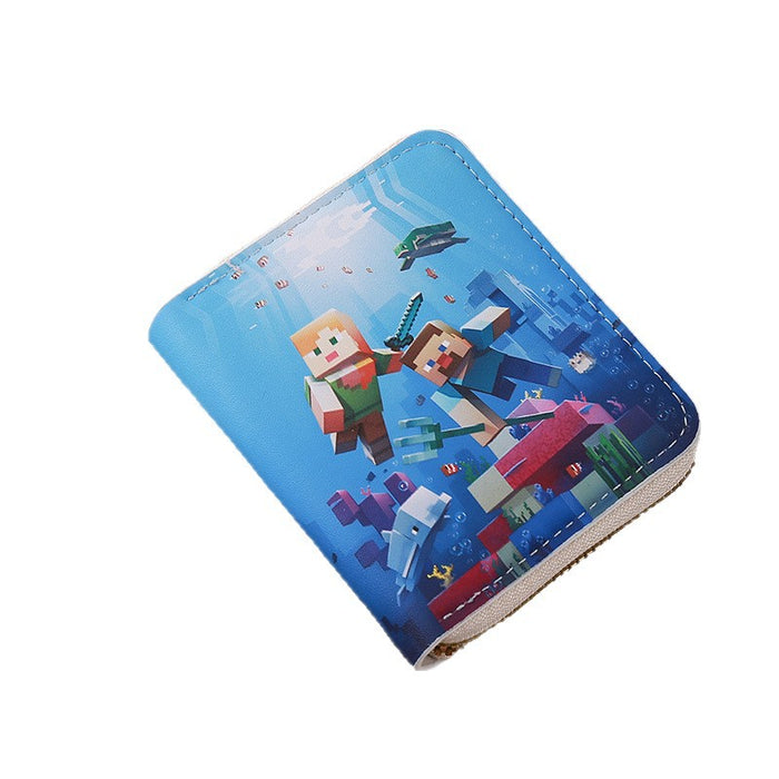 Wholesale Zipper Short PU Leather Cartoon Wallet