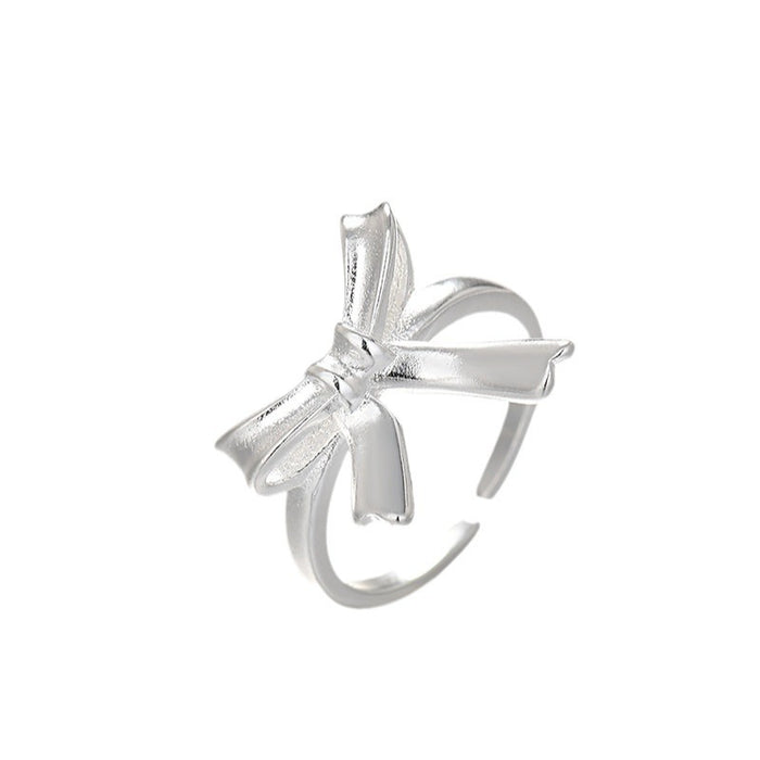 Wholesale Bow ring, personalized and versatile ring accessory with an open mouth