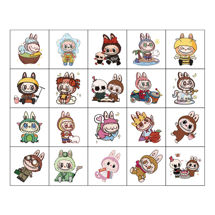 Wholesale 5X5Cm Cartoon Tattoo Decorative Stickers