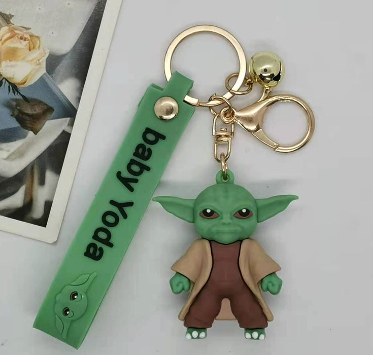 Wholesale Animation Cartoon alien Baby Doll Keychain Pendant Bag Gift