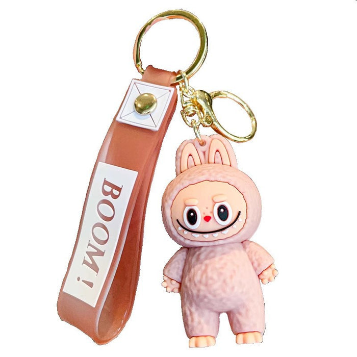 Wholesale Creative Little Sheep Keychain Girls Bag Pendant Cartoon Cute Stereo Soft Plastic Doll Doll School Bag Pendant