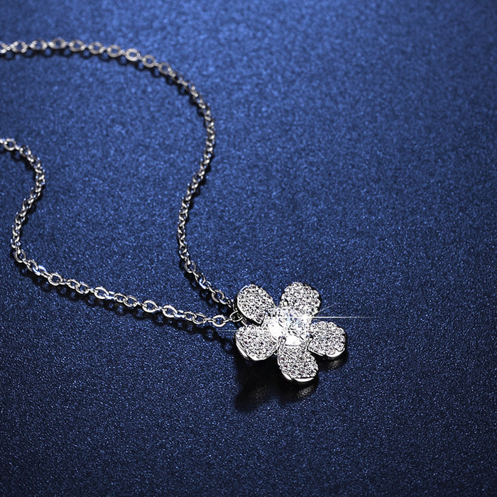 Wholesale Sparkling Geometric Flower Choker Necklace Fashion Accessory Boutique