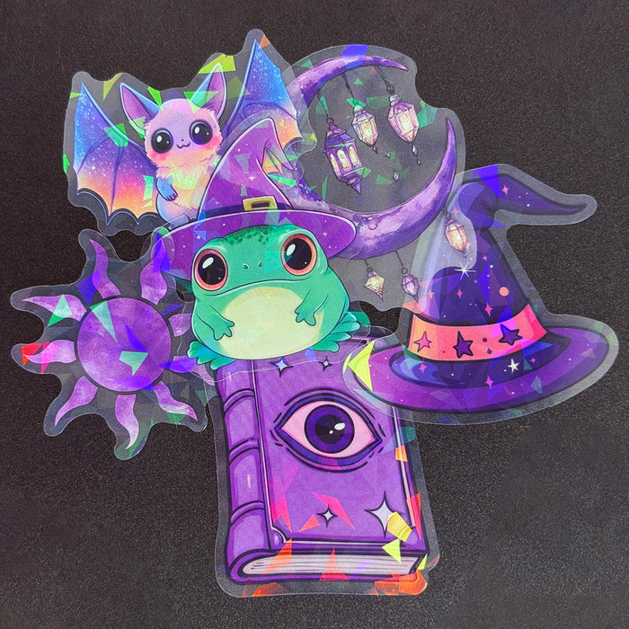 Wholesale 50 Transparent Laser Creative Stickers,  Personalized Ledger Decorations