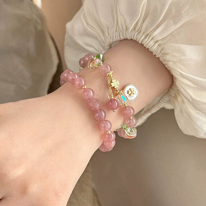 Wholesale Beaded bracelet for women, light luxury, niche, high-end feel, bracelet, flower bracelet, and accessories