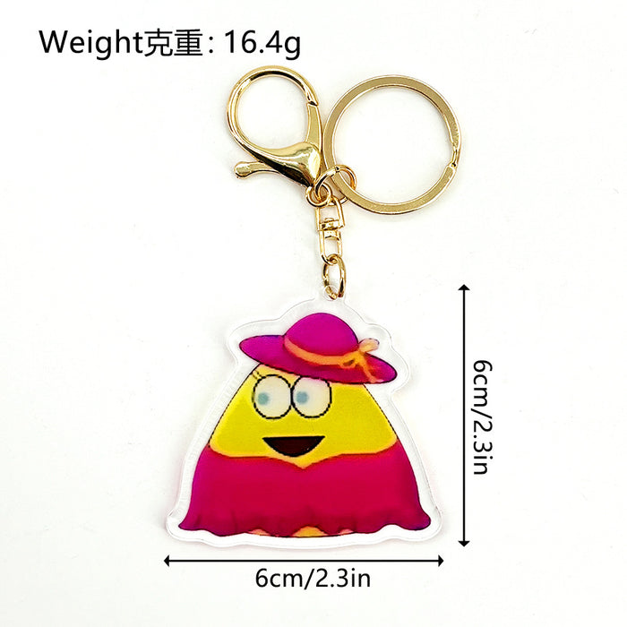 Wholesale Acrylic Keychain Acrylic Pendant JDC-KC-HaoAn023