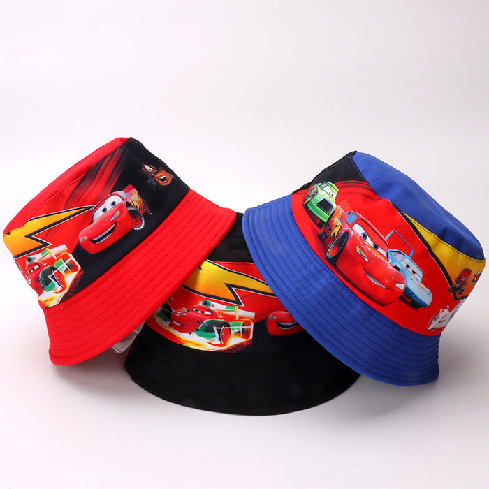 Wholesale Anime cartoon children's basin hat boy car fisherman hat