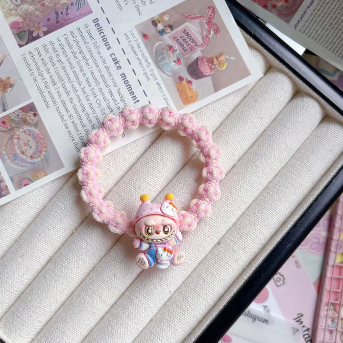 Wholesale Plush Hair Band Colorful Braided Hair Rope Student Gift Hair Accessories