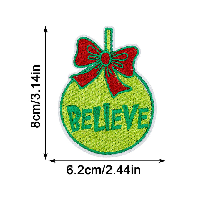 Wholesale Christmas embroidery DIY Patches