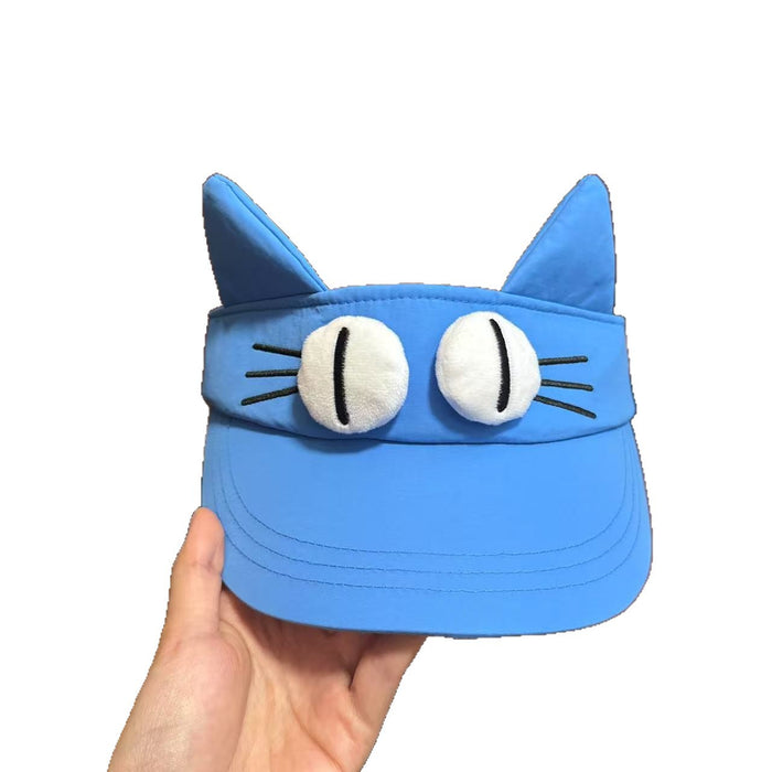 Wholesale Cute blue sky top sun hat, sun protection cartoon ear sun hat