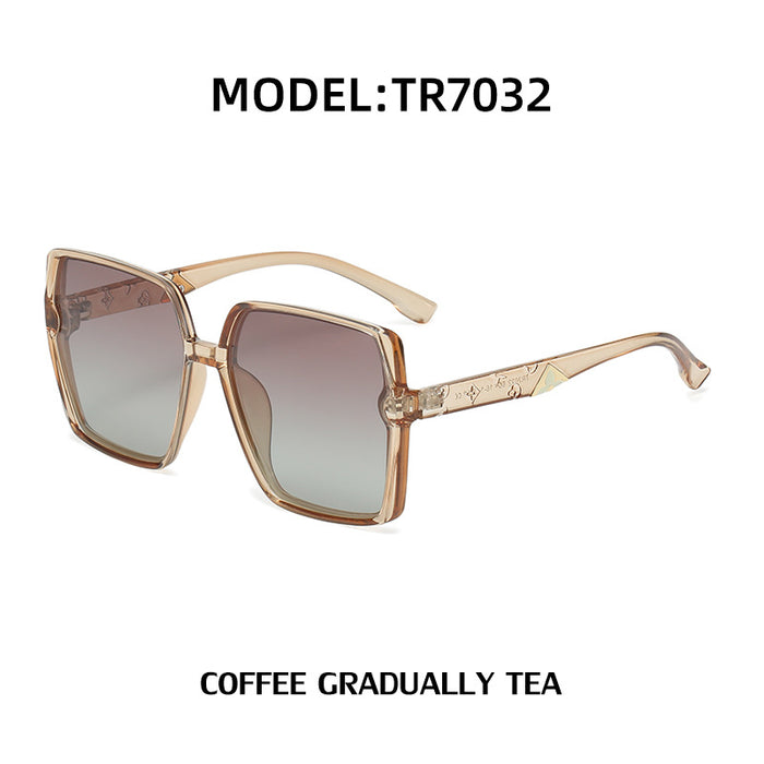 Wholesale TR Polarized Large Frame Sunglasses Fashion Sunglasses