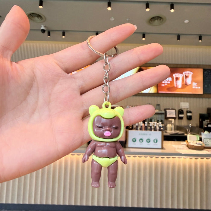 Wholesale Little Black Doll Keychain Pendant Small Gift