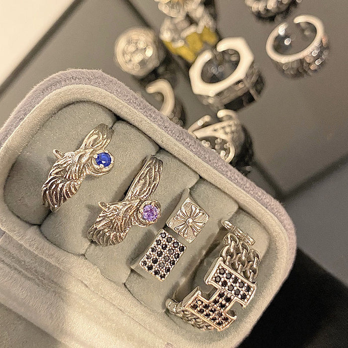 Wholesale Vintage new vintage ring with adjustable ring design, niche design