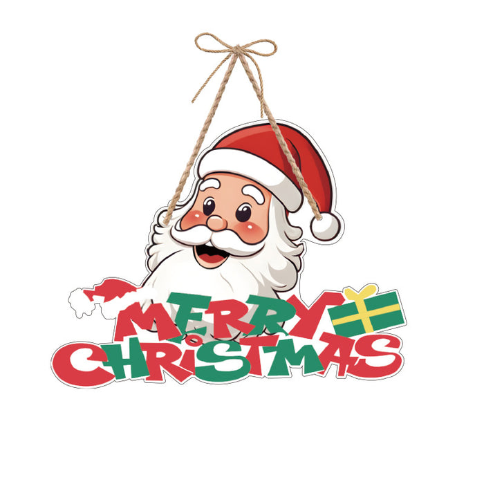 Wholesale Christmas Door Head Decoration Pendant Party Scene Atmosphere Decoration Paper Creative Small Door Hanging