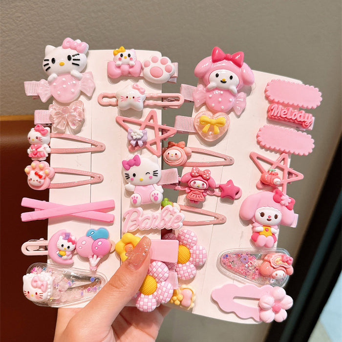 Wholesale Cartoon Children's Soft Glue Hair Clip Set JDC-HC-Jiangx003