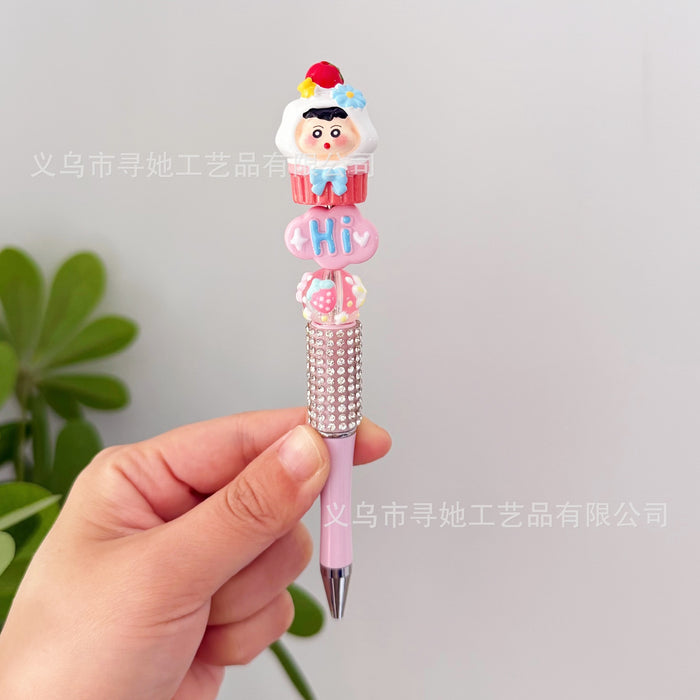 Wholesale Beaded Cartoon Rotating Ballpoint Pen