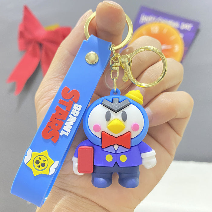 Wholesale Cute PVC cartoon character keychains