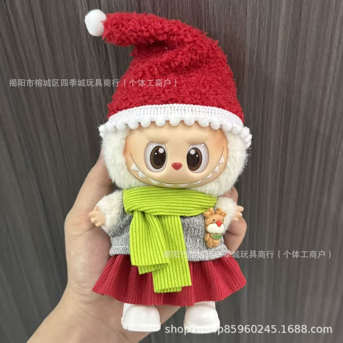 Wholesale Only the clothing keychain dolls Christmas outfit sets.